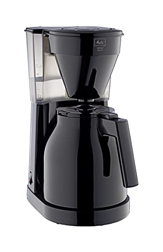 Melitta 6762891 Cafetière Filtre avec Verseuse Isotherme, Easy Therm II, 1023-06,1L, Noir