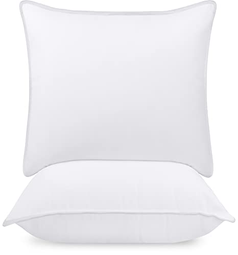 Utopia Bedding Pillow (Lot de 2), 65 x 65 cm, Oreiller de Sommeil, Coussin Respirant et Doux (Blanc)