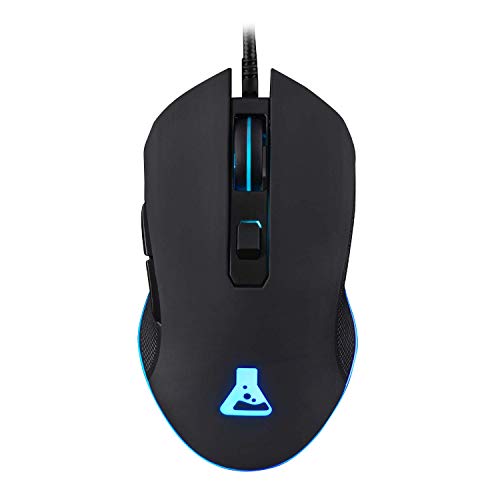 The G-Lab Kult Helium Souris Gamer Filaire USB - Capteur Optique 800 à 3200 DPI, Rétroéclairage LED 7 Couleurs, 6 Boutons - Souris Gaming Confortable et Légère - Compatible PC PS4 Xbox One PS5