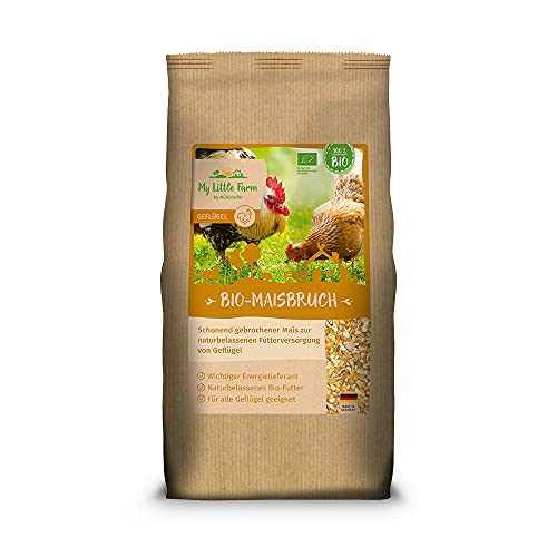 My Little Farm Brûleur de maïs Bio 2 kg - Nourriture Naturelle pour Poulets et Autres volailles - Produit Doux - Fournisseur d'énergie Important - Qualité Bio