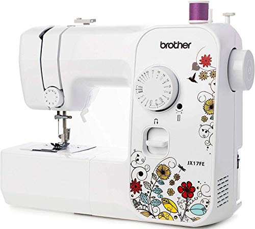 Brother JX17FE (Fantasy Edition) Machine à Coudre électrique pour Débutants, Portable, 17 Points différents, Couture automatique, points utiles, élastiques et décoratifs, Multifonction