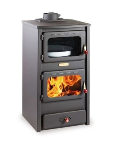 KUPRO Poêle à bois en fonte avec four, puissance de chauffage 8,4 kW