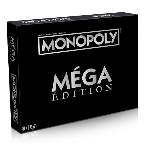 Winning Moves - Monopoly Edition MEGA - Jeu de société - Jeu de Plateau - A partir de 8 ans - 2 à 6 joueurs - Version française