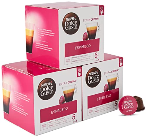 Nescafé Dolce Gusto Espresso - Café - 90 Capsules (Pack de 3 boîtes XL x 30)