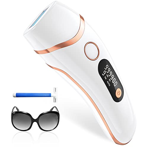 Haarlosy Épilateur Lumière Pulsée, 999,900 Flashes Épilation Laser pour Femme/Homme, IPL Hair Removal Épilateur Definitive Indolore pour Parties Bikini/Aisselles/Jambes