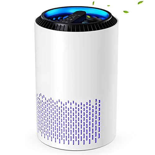 CONOPU Purificateur d'air Maison, Air Purifier avec filtration efficace, Purificateur d'air Chambre avec Minuteur, Aromathérapie, Lumière de Nuit, Rappel de Changement de Filtre