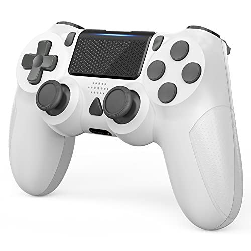 YTEAM Manette sans Fil pour PS4，Bluetooth Contrôleur pour PS4/Pro/Slim/PC，Gamepad Mannette de Jeu avec Double Vibration/Pavé Tactile/Gyroscope à 6 Axes