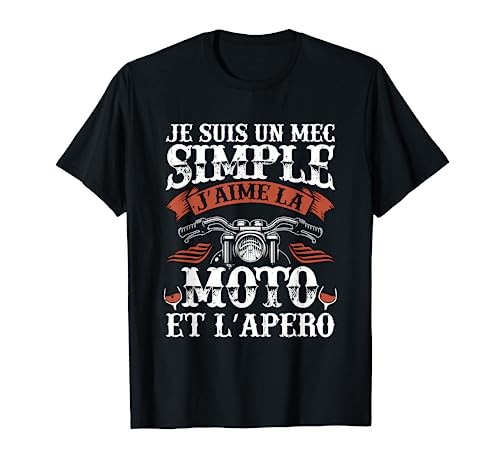 T-shirt Motard Homme Moto Cadeau Motorcycle