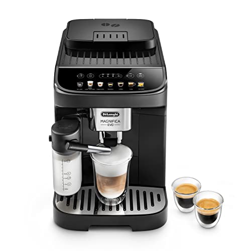 De'Longhi Magnifica Evo Machine a Café Grain ECAM292.81.B, Machine Expresso et Cappucino, 1.8L, 1450W, Noir [Exclusif Amazon]