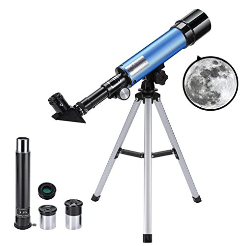 Telescope Astronomique Enfant, Uverbon Télescope pour Astronomie Télescope Zoom 90X HD Spatial Monoculaire Extérieur avec Trépied Réglable pour Les Enfants Adulte Débutant