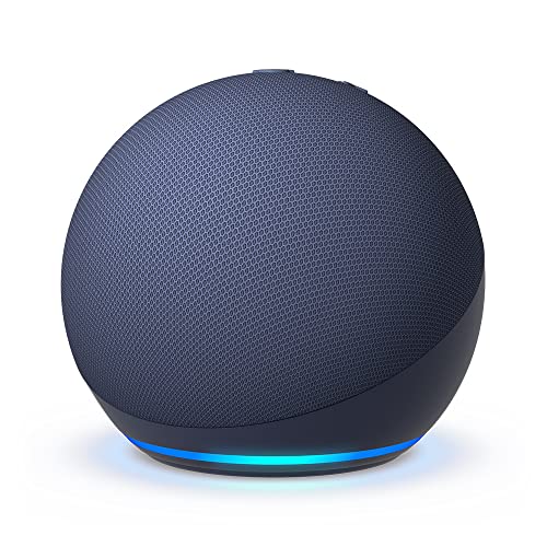 Echo Dot (5e génération, modèle 2022) | Enceinte connectée Bluetooth et Wi-Fi au son puissant encore plus imposant, avec Alexa | Bleu marine