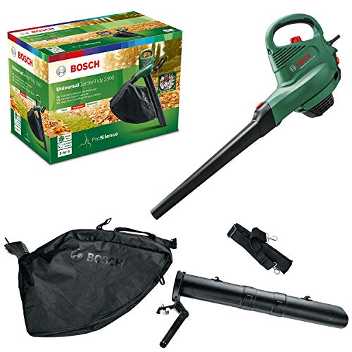 Bosch Aspirateur/Souffleur/Broyeur de feuilles - UniversalGardenTidy 2300 (2 300 W, sac de collecte de 45 L, vitesse variable, pour souffler, aspirer et broyer les feuilles)