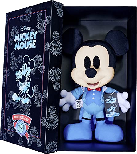 Simba 6315870306 Disney Mickey Mouse Célébration, Édition Mai, Exclusivité Amazon, Figurine en Peluche 35 cm, Coffret Cadeau, Édition Limitée Collector, Jouet en Peluche