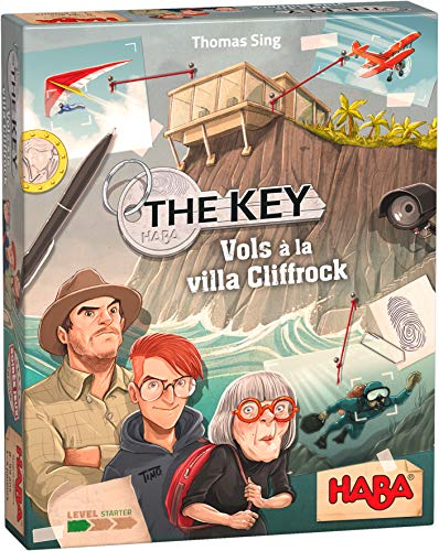 HABA- The Key – Vols à la Villa Cliffrock – Jeu de société Enfant et Famille - Jeu d'enquête et d'ambiance - Rejouable - Niveau Facile - 8 Ans + - 305544