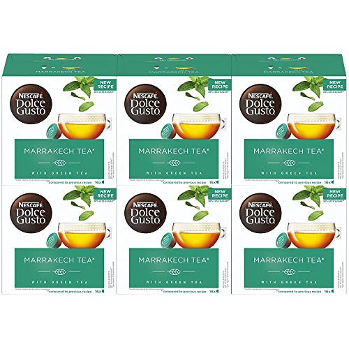 Nescafé Dolce Gusto Marrakech Tea - Thé - 96 Capsules (Pack de 6 boîtes x 16)