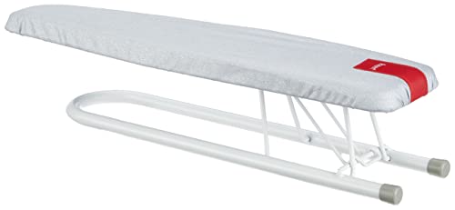 Rayen | Table à Repasser pour Manches | Housse en Aluminium | Pliable | Système Anti-Fermeture | Planche Perforée | Blanc Mat | Dimensions : 52 x 11 cm, Argente