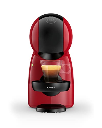 Krups Nescafé Dolce Gusto Machine à café capsules, Pression 15 bars, Cafetière dosettes, Multi-boissons froides ou chaudes, Intuitive, Compact, Mode éco, Piccolo XS Rouge KP1A3510