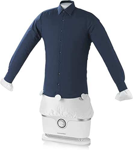 CLEANmaxx Fer à Repasser Automatique pour Chemises | Séche et Lisse Les Chemises et Chemisiers et remplace Le Fer à Repasser ou la Station de Repassage | Également pour rafraîchir Vos vêtements