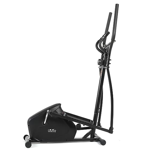 ISE Vélo Elliptique Magnétique 8 Niveaux Résistance, Velo Elliptique Ergonomie Crosstrainer avec Capteur d'Impulsion, Eliptique Adulte Sport Poids d’inertie de 8KG, Ecran LCD, Vélos Elliptiques Maison