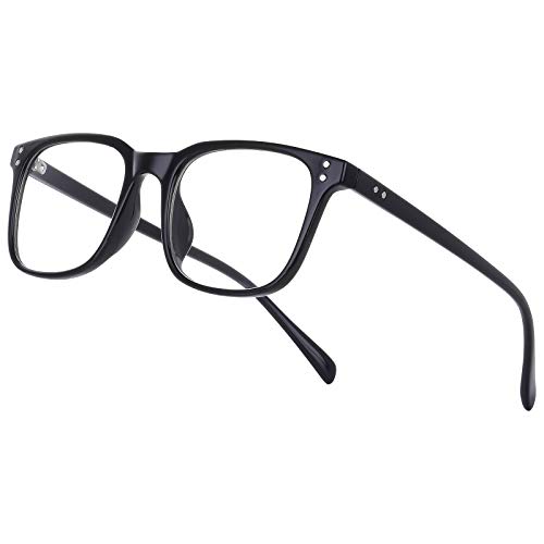 Occffy Lunettes Anti Lumière Bleue à Verres Transparents Lunette Anti Fatigue oculaire pour Homme Femme Filtre PC, Jeux vidéo, Tablette, Gaming Oc092