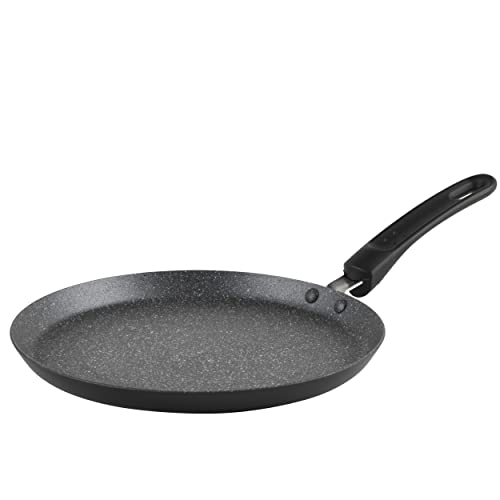 Salter Metallic Marble Crêpière en Aluminium Forgé 25 cm, Poêle à Crêpe ou Pancakes avec Revêtement Anti-adhésif Durable, Poignée Ergonomique,Compatible avec Tout Feux dont Induction, Garantie 5 Ans