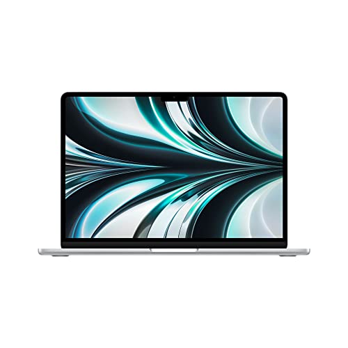 Apple 2022 MacBook Air avec Puce M2 : écran Liquid Retina de 13,6 Pouces, 8GB de RAM, 256 Go de Stockage SSD ; Argent