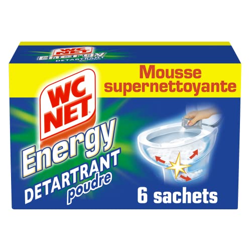 WC NET Energy Poudre Détartrante Total Hygiene System 6 x 60 g