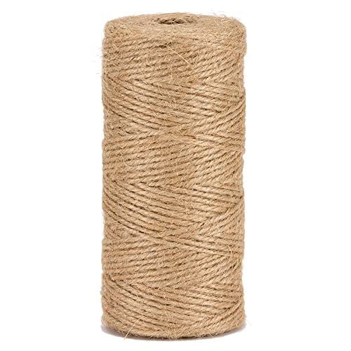 La cordeline Ficelle Jute Naturel Ø1.5mm ±100m pour Le Jardinage, Bricolage, activités manuelles BJN100, Naturelle
