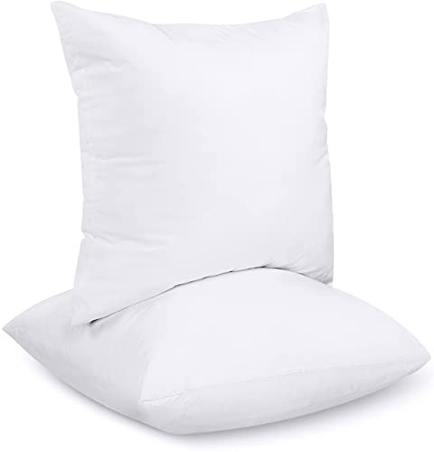 Utopia Bedding Coussins de Garnissage 65 x 65 cm (Lot de 2), Coussin à Recouvrir, Oreillers Intérieur, Rembourrage Coussins (Blanc)