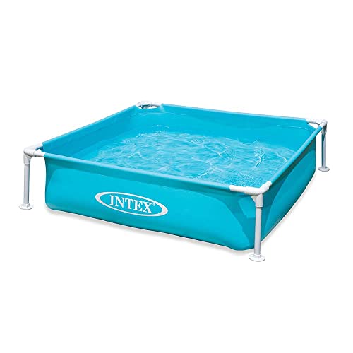 Intex piscinette metal acidulée carrée turquoise