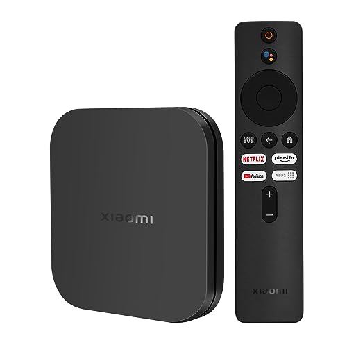 WEDETIAN Mi TV Box S 2nd Gen,Mi Box TV avec TV Stick 4K Ultra HD Dolby Atmos Box Compatible avec Générique Chromecast Google TV System,2GB RAM+8GB ROM 4K Ultra Compatible avec Android TV Box