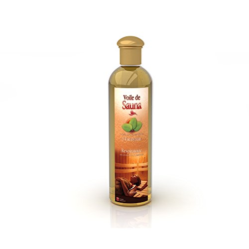 Camylle - Voile de Sauna Eucalyptus - Fragrances à base d’Huiles Essentielles 100% Pures et Naturelles pour Sauna - Respiratoire aux arômes frais et pénétrants - 500ml