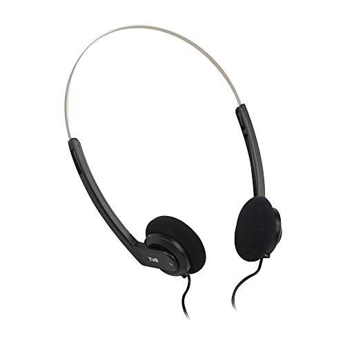 T’NB Arko, Casque Filaire pour PC, Smartphone, Mac, Tablette, Universel Stéréo, Arceau Réglable, Ultra Léger et Confortable, Prise Jack Gold 3,5 mm, Ergonomique, Câble 1.10 Mètres – Noir