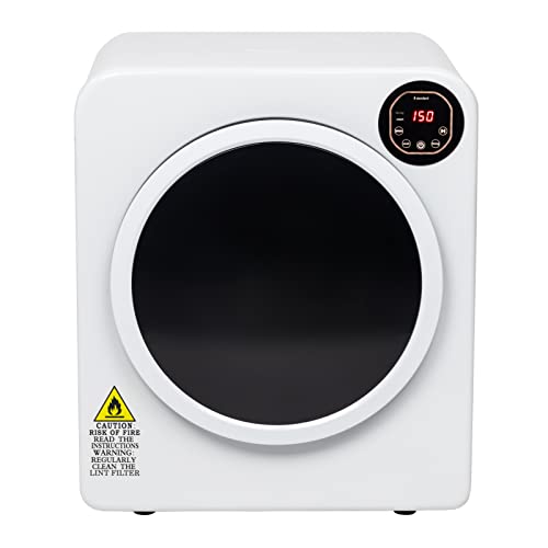 LEADZM seche linge pompe a chaleur,sèche linge séchage à évacuation compact 1500W 6KG avec affichage LED pour différents modes de séchage, sèche-linge portable pour appartements, maison, dortoir