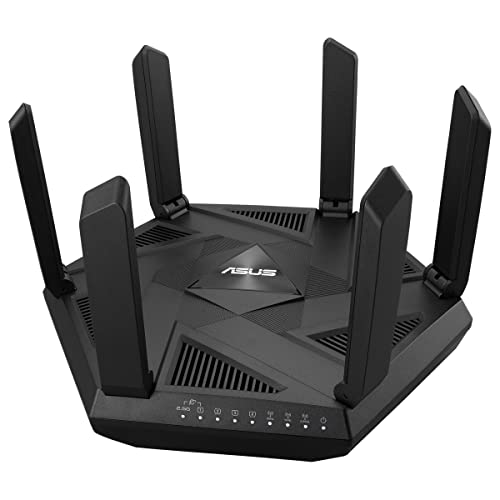 ASUS RT-AXE7800 - Routeur Wi-FI 6E Triple Bande AXE 7800Mbps - 6 GHz, Port WAN 2,5G, Double WAN, Support AiMesh, VPN Fusion, contrôle Parental avancé, AiProtection Pro et Instant Guard.