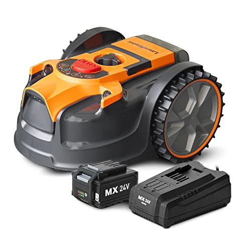 Lawnmaster Robot Tondeuse Autonome 24V sans Fil périmétrique - Le Robot Le Plus Simple du marché
