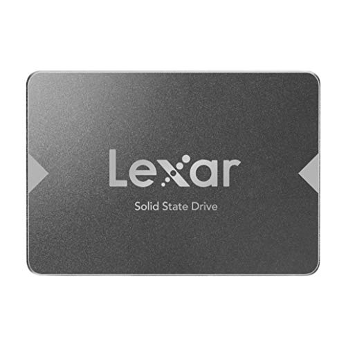 Lexar NS100 2,5" SATA III 6Gb/s SSD 256Go Interne, disque dur SSD Jusqu'à 520 Mo/s en Lecture, pour ordinateur portable, ordinateur de bureau/PC (LNS100-256AMZN)