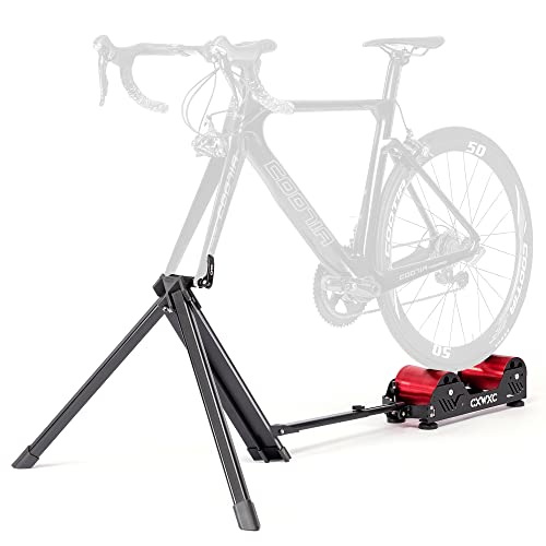 CXWXC Home Trainer Vélo, Entraîneur à Vélo pour Roue 16-29", Support Entrainement Vélo à Domicile avec Frein Magnétique de 5 Niveaux de Résistance, Charge jusqu'à 150 kg