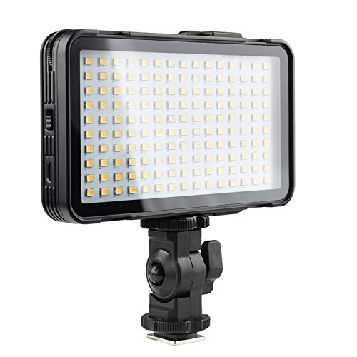 Godox LEDM150 LED Panneau de Lampe sur Caméra, LED Video Light 5600K Dimmable, LED Lumière Lampe CRI 95+ et 3000mAh Batterie Lithium pour Smartphones, Appareil Photo