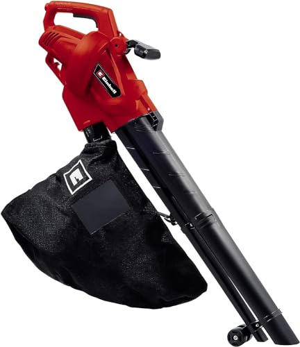 Einhell Aspirateur-souffleur de feuilles électrique GC-EL 3024 E (aspiration/soufflage, tube Ø 75 mm, puissance d’aspiration 650 m³/h, fonction broyage (10:1), vitesse de soufflage 240 km/h, 40 L)