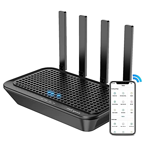 Routeur WiFi–AC2100 Routeur sans Fil Double Bande 5GHz/2.4GHz, Vitesse à 2033 Mbps, Routeur Ethernet 4 Port Giagabit/MU-MIMO/Contrôle Parental, Facile à Installer avec WPS, Couvrir à 160㎡