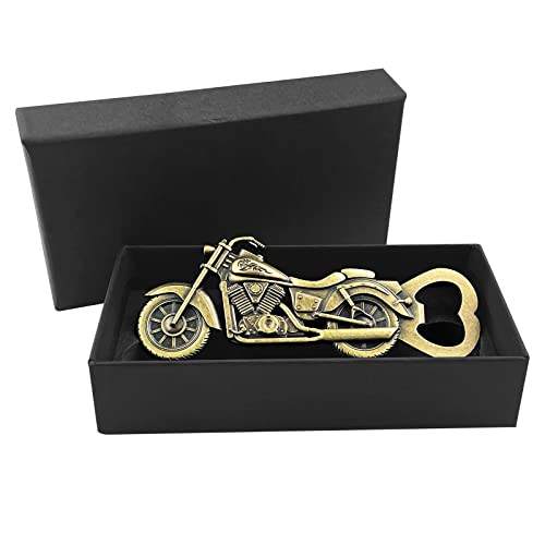 Relota Decapsuleur Alliage de Zinc, Décapsuleur Biere Moto Rétro Bronze, Ouvre Bouteille Personnalisé Idée Cadeau Motard Homme Utile, Tire Bouchon Moto pour Homme et Amateur de Moto