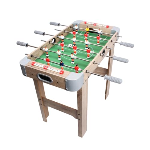 Calma Dragon Baby-foot en bois pour enfants et adultes : plaisir assuré, table de football, Metegol, comprend 2 balles (70 x 36 x 64 cm)