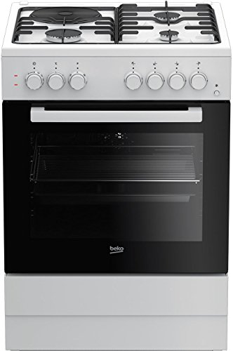 Beko FSS63110DWCS Autonome Combi A Blanc four et cuisinière - Fours et cuisinières (Cuisinière, Blanc, Rotatif, Devant, Combi, acier émaillé)