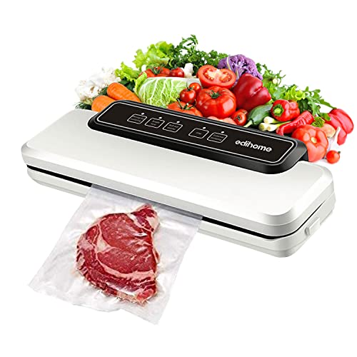 Edihome, Machine Sous Vide, Alimentaire, Professionnel, Domestique, 110W, Comprend 10 Sac Sous Vide Alimentaire, Nourriture Sèche, Humide et Fraîche, 80KPa