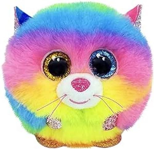 TY- Gizmo Cat Puffies Peluches, 2007540, Multicolore