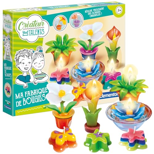 Clementoni - Ma Fabrique de Bougies - Créateur de Talents - Coffret Créatif - Réalise Facilement des Bougies Originales - Décoration - Pour Enfants à Partir de 8 Ans, Taille unique