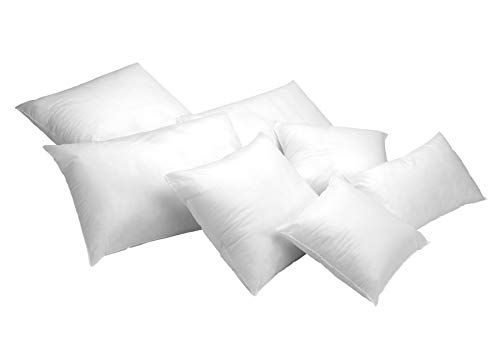 Todocama - Pack de 2 unités. Rembourrage de Coussin en Fibre Creuse siliconée de Grand Volume. Hypoallergénique. Disponible dans Toutes Les Dimensions. (Lot de 2 unités 30 x 50 cm), Blanc