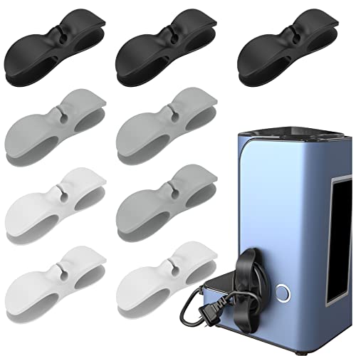 VEGCOO Organiseur Cordon d'Appareils, 9 Pcs Enrouleurs Adhésives de Cordon en 3 couleurs pour Petits Appareils Cafetières Friteuses Juicers