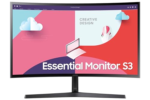 Samsung Écran PC Professionnel S36C 24" 75Hz - 4ms, Dalle VA Incurvé 1800R, FHD (1920 x 1080),1000:1,250 cd/㎡, Eye Saver Mode, AMD FreeSync, Inclinable, HDMI, VGA